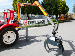 hydraulic forestry crane with log grapple for tractor crab 3000