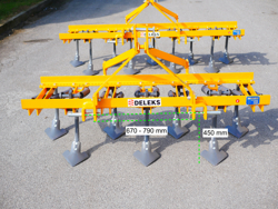 cultivator with duck foot tynes working width 165cm cultivator for agricultural tractore mod de 140 7 v