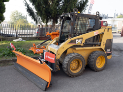snow plow for up to 3 0 ton skid steer loaders ln 175 m