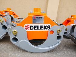 log grapple for mini diggers forest crane or manur loading dk11 c
