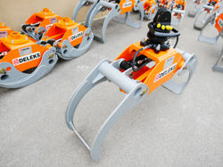 log grapple with fixed pendulum rotator for minidiggers and forest cranes dk 16 gr 30f