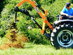 post hole digger for traktor with hydraulic system l 50h