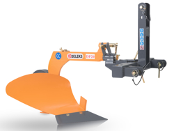 single furrow plough with gauge wheel for tractors like yanmar iseki dp 20