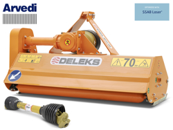 flail mower for compact tractors 140cm mulcher shredder with hammers lince 140
