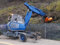 forestry mulcher of 100cm for mini excavators hydraulic shredder mod arh 100
