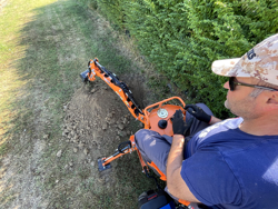 mini backhoe for universal compact tractors drs 1000