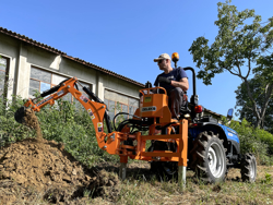 mini backhoe for universal compact tractors drs 1000t