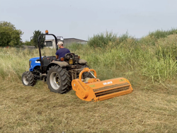 adjustable sideshift mower for tractors shredder mulcher mod gepard 150