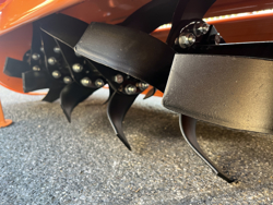 medium heavy rotavator tiller for tractor working width 125cm manuall sideshift mod dfm 125