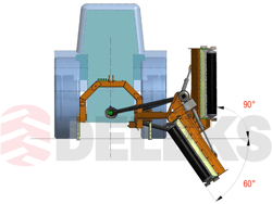 sideshift flail mower heavy offset side mulcher for tractors dragon 180