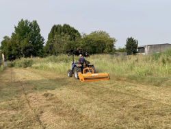 adjustable sideshift mower for tractors shredder mulcher mod gepard 210
