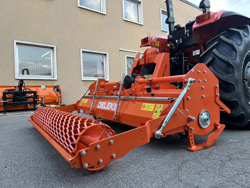 heavy rotavator tiller for tractors working width 180cm for soil preparation mod dftr 180