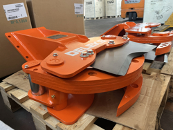 tree shear log grapple for mini excavators cf 11r