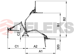 hydraulic hedge bush cutter for tractor falco