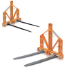 pallet forks for tractor pitchfork with tips for hay bales for mowing lifting and replacement of pallets or items