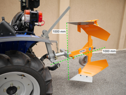 charrue réversible drp 25 pour micro tracteur