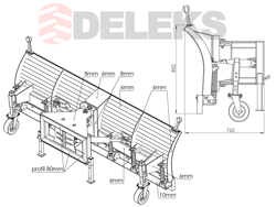 lame à neige lourde pour merlo ssh 04 3 0 merlo