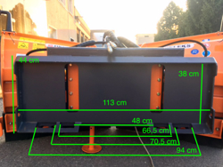 lame à neige étrave pour chargeurs compacts lnv 300 m