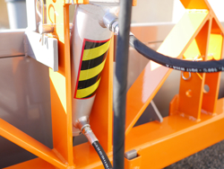 godet de 180cm hydraulique pour tracteur avec attelage 3 points standart mod pri 180 h