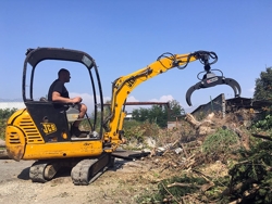 grappin à bois pour mini pelles et grues forestières modèle dk 10 gr 10