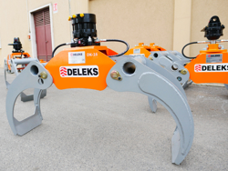 grappin à bois avec rotateur 360 continue modèle dk 16 gr 55ff