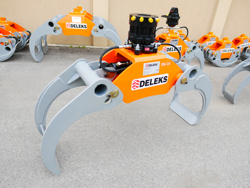 grappin à bois avec rotateur 360 continue modèle dk 16 gr 55ff