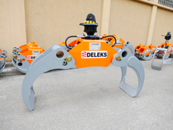 grappin avec rotateur 3 tonnes pour pelles et grues mod dk 16 gr 30f