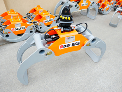 grappin avec rotateur 3 tonnes pour pelles et grues mod dk 16 gr 30f