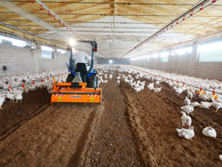 rotovator mélangeur de litière pour tracteur deleks cardan ce inclus