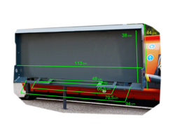 lame à neige pour chargeuse compacte lns 170 m