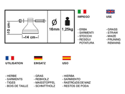 broyeur hydraulique pour mini pelle de 100cm modèle arh 100