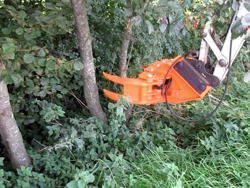 grappin coupeur hydraulique pour mini pelle mod cf 11