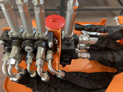 epareuse hydraulique pour tracteur avec broyeur ou taille haie mod airone 100