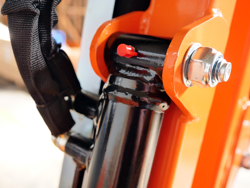 epareuse hydraulique pour tracteur avec broyeur ou taille haie mod airone 130 tr