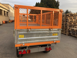 remorque tri benne agricole pour tracteur 2 tonnes modèle rm 14t3s