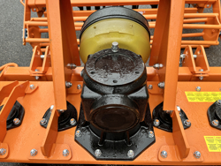 herse rotative avec rouleau kr 120 pour tracteur