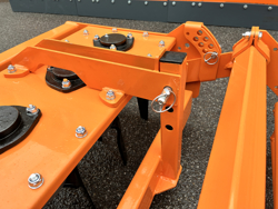 herse rotative avec rouleau kr 120 pour tracteur