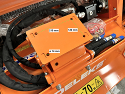 broyeur hydraulique pour mini pelle de 100cm modèle arh 100