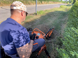 pelle rétro universelle pour micro tracteur drs 1000