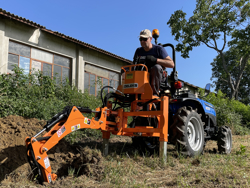 pelle rétro universelle pour micro tracteur drs 1000t