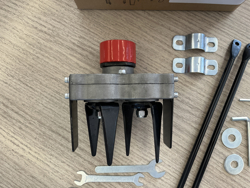 herse rotative pour debroussailleuse 4 lames