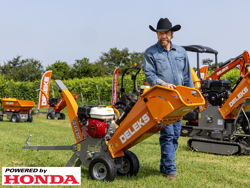 broyeur de branches thermique dk 500 honda à tambour moteur 15cv