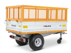 remorque tri benne agricole pour tracteur 2 tonnes modèle rm 14t3s