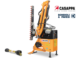 epareuse hydraulique pour tracteur avec broyeur ou taille haie mod airone 130 tr