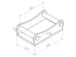 attache pour mini pelle s40