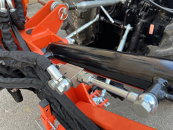 epareuse hydraulique pour tracteur avec broyeur ou taille haie mod merlo