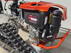motoculteur reversible sur chenilles moteur kama