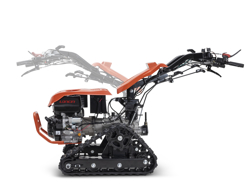 motoculteur reversible sur chenilles moteur loncin essence