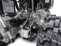 motoculteur reversible sur chenilles moteur loncin essence