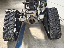 motoculteur reversible sur chenilles moteur loncin essence